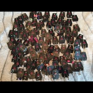 Over 100 pair of fish hook paparazzi earrings!